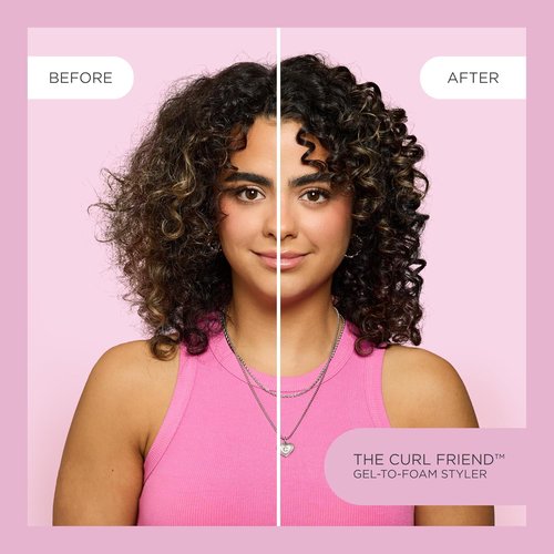**Cake Beauty Gel-to-Foam Curl Styler - The Curl Friend | High Hold, Frizz Protection, Coconut Oil & Shea Butter - 6.8 fl oz**