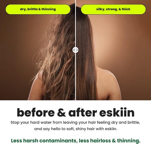 Eskiin Shower Head Replacement Filter - High Pressure Cartridge for Smooth Hair & Skin
