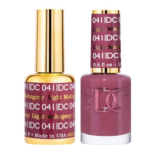 DND DC Gel Polish Set - Red Collection | UV/LED Gel & Air Dry Nail Lacquer Duo, 0.5 Fl Oz Each