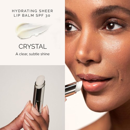 MDSolarSciences Tinted Sheer Lip Balm SPF 30 - Hydrating Vegan Sunscreen with Shea Butter & Jojoba Oil | 0.15 oz, Crystal