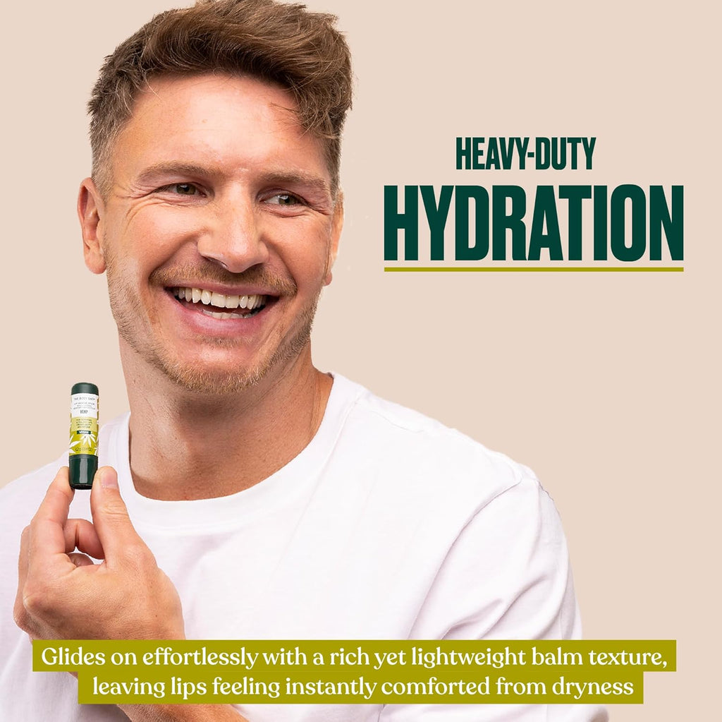 The Body Shop Hemp Lip Care - Heavy Duty Moisturization | 0.14 Oz, Green