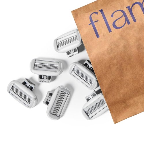 Flamingo Women's Razor Blade Refill Cartridges - 10 Count | 5-Blade Shaving System for Smooth Skin