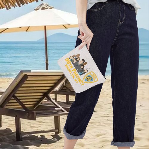 LEVLO TV Show Cosmetic Make Up Bag TV Fans Gift 99TH Precinct 99TH Makeup Zipper Pouch Bag (99TH Precinct)