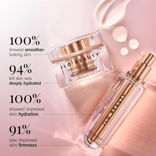JLO BEAUTY Starter Skin Care Kit - 3 Piece Facial Set with Cleanser, Serum & Moisturizer | Daily Routine for Women