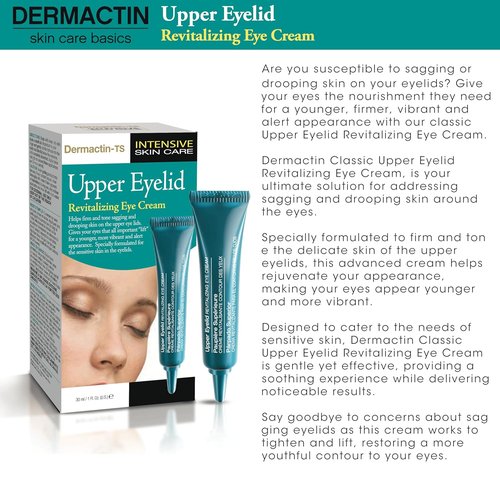 Dermactin Classic Eye Cream - Revitalizing Formula for Upper Eyelids | 1 oz.