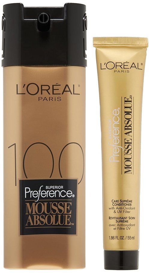 L'Oreal Paris Superior Preference Mousse Absolue - 100% Pure Deep Black Hair Color