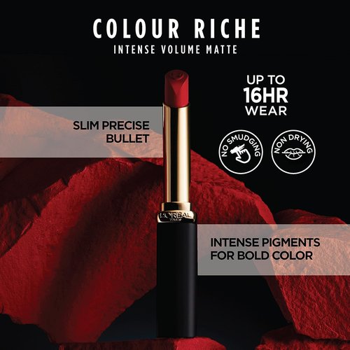 L'Oreal Paris Colour Riche Matte Lipstick - Intense Volume & Hydration | Le Wood Nonchalant, 0.06 Oz