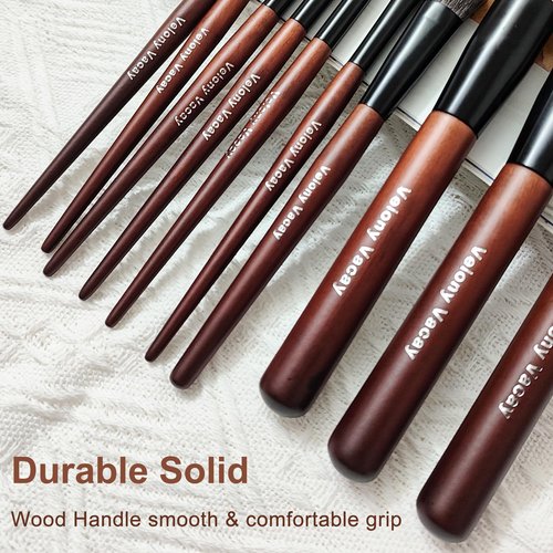 Makeup Brush Set, 10Pcs Makeup Brushes Set Professional, Premium Synthetic Powder Foundation Eyeshadow Highlight Lip Blending Eyebrow Liner Travel Makeup Brush Set