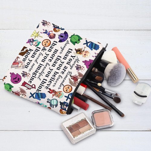 G2TUP Luz Noceda Cosmetic Bag Eda & Luz Fans Gift You Are Braver Stronger Beautiful Than You Know Zipper Pouch Bag Amity Blight Merch (You Braver Bird MG)