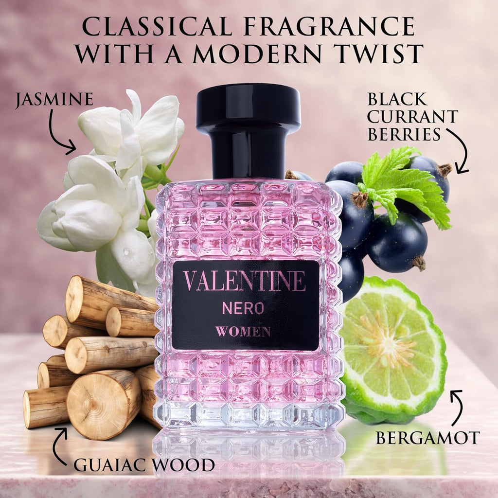 Urban Collection Valentine Eau De Parfum - Amber Floral & Bourbon Vanilla Fragrance | 100ml Elegant Bottle