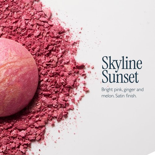 LAURA GELLER NEW YORK Limited Edition Baked Blush-n-Brighten Marbleized Blush - Skyline Sunset - Pink Color for Cheeks