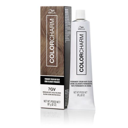 COLORCHARM Permanent Cream Hair Dye - High Lift Blonde with Natural Warm Tones | 100% Gray Coverage | 2 oz.