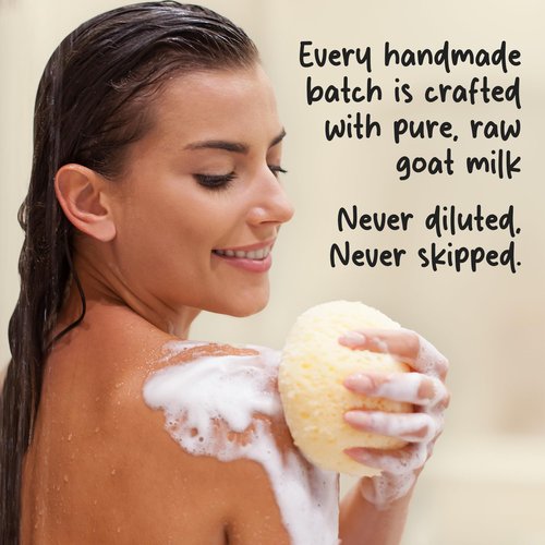 HushHush Farm Organic Goat Milk Soap Bar for Face & Body | Handmade with Goat Milk Soap Bar for Sensitive Skin, Essential Oils | Moisturizing Vitamin-Rich Skincare -Orange Clove 3 Pack