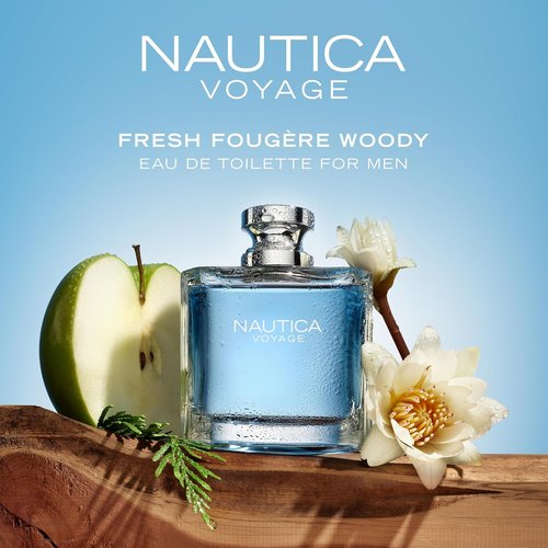 Nautica Voyage Eau De Toilette - Fresh Fruity Cologne for Men | Long-Lasting 3.3 Fl Oz with Woody Aquatic Notes