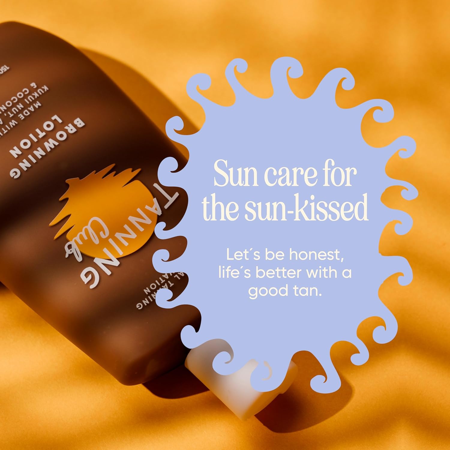 Tanning Club Browning Lotion - Sun Tanning Accelerator with Kukui Nut & Argan Oils - 150 mL