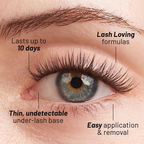 Lilac St - French Lace Glamorous Faux Eyelash Clusters (12mm) - Delicate & Wispy - DIY Lash Extension Wisps - Lightweight & Lifelike - Korean Silk - Lasts 10 Days - Cruelty Free, Vegan - 10 Lashes