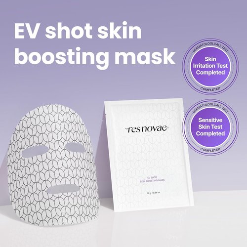 EV Shot Skin Boosting Mask - Moisture-Rich Sheet Mask with Peptides & Ceramides for Firm, Healthy Skin
