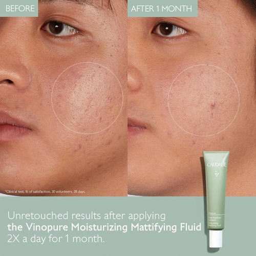 Caudalie Vinopure Oil Control Moisturizer - Hydrating & Mattifying Formula | 40 mL