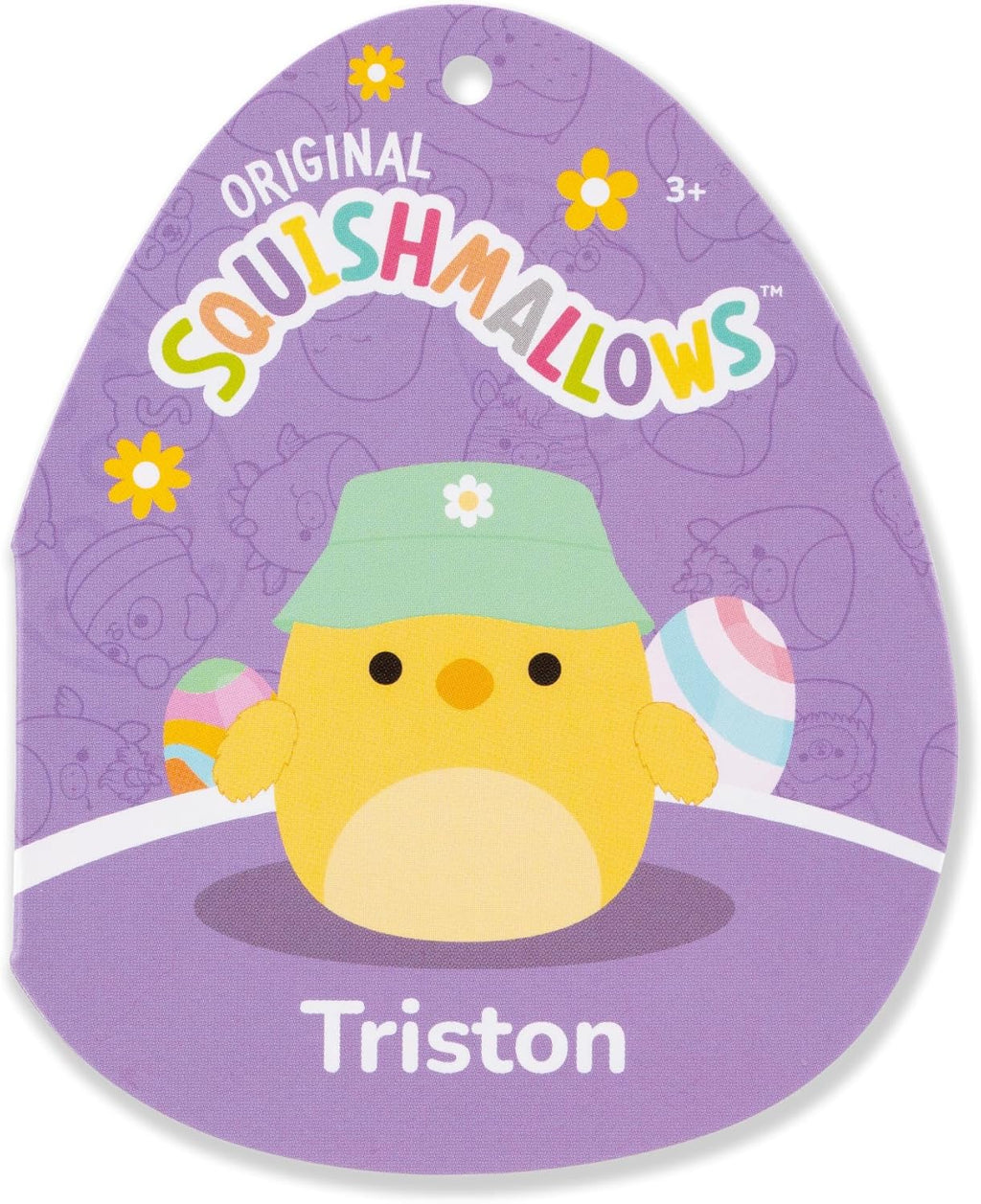 Squishmallows 8-Inch Triston The Yellow Chick Plush Toy - Official Jazwares Collectible