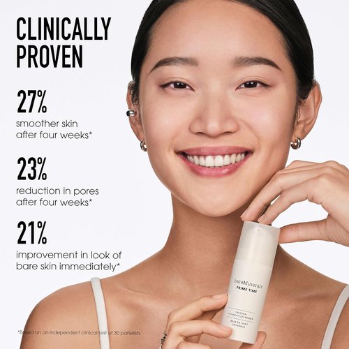 bareMinerals Prime Time Original Foundation Primer - 24HR Wear, Smooths Texture & Controls Shine, Vegan & Cruelty-Free