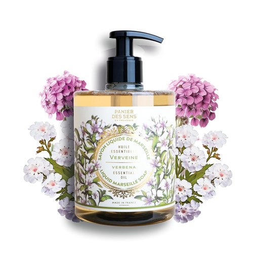 Panier des Sens - Fresh Verbena Hand Soap - Moisturizing & Refillable - 97% Natural Ingredients - 16.9 Fl Oz