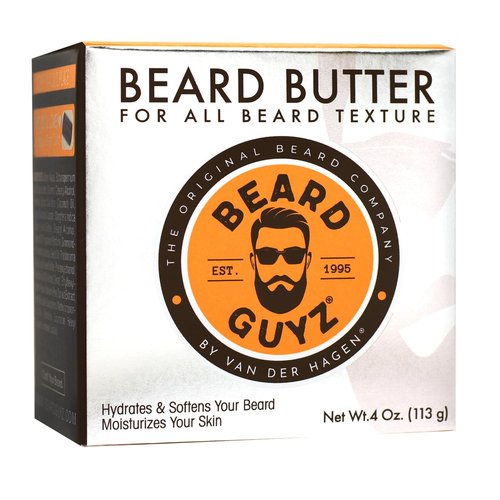 Beard Guyz Beard Butter - Moisturizing Leave-In Conditioner for Men, Tames Frizz & Softens Facial Hair - 4 oz
