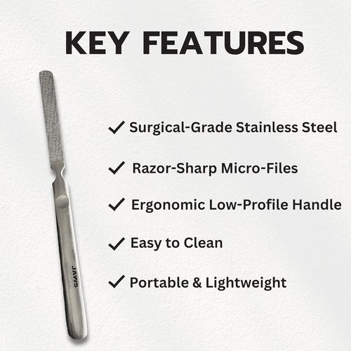 Jaws Podiatry Callus Grater - Surgical Grade Stainless Steel for Efficient Callus Removal | Ergonomic Handle