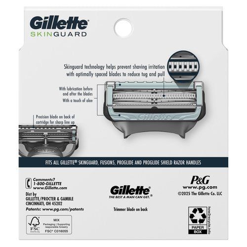 Gillette SkinGuard Men's Razor Blades, 8 Blade Refills
