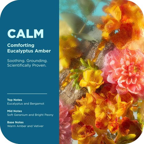OLLY Calm Body Wash - Nourishing Cleanser with Hyaluronic Acid & Adaptogens | Eucalyptus Amber Scent, 17oz