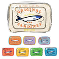 AZURAOKEY Canned Sardines Makeup Bag, Canned Sardines Style Toiletry Bag Cute Travel Bag Creative Cute Makeup Bag Aesthetic Toiletry Bag for Women