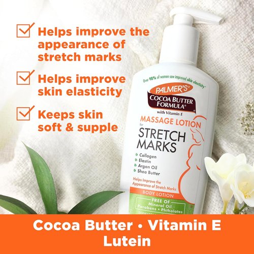 Palmer's Cocoa Butter Formula Massage Lotion - Stretch Mark Relief for Pregnancy Skin Care | 8.5 Ounces