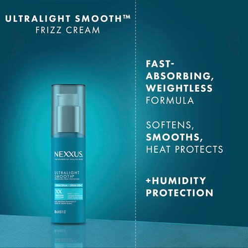 Nexxus Ultralight Smooth Frizz Defy Cream - Anti-Frizz Serum for Dry Hair | 4 fl oz