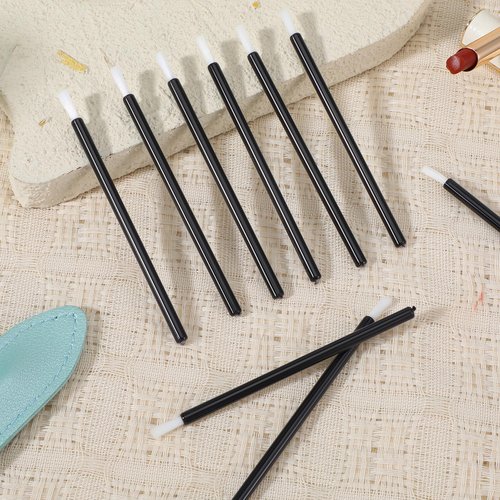 MBAIYO Disposable Brush Applicators, 100pcs PYO Cookie Paint Brushes Mini Nail Polish Brushes Disposable Applicators Makeup Lip Brush for Lipstick, Lip Gloss, Nail Polish, Cookies, Cleaning