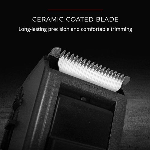 Remington Barba Beard Trimmer - Cordless Groomer with Ceramic Blades, 9 Length Settings & Rechargeable Battery