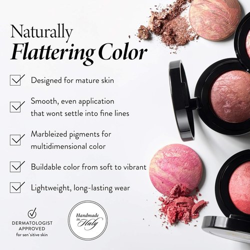 Laura Geller New York Baked Blush-N-Brighten Marbleized Blush - Tropic Hues | Satin Finish, Buildable Color