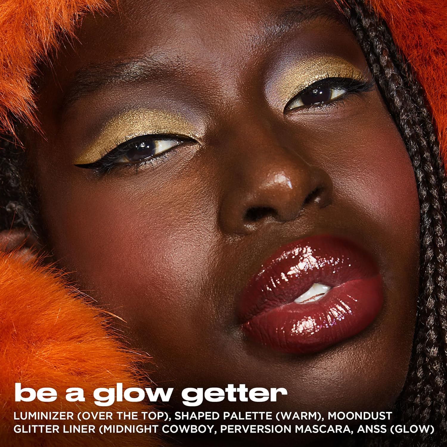 Urban Decay Radiant Holiday Makeup Set - Glow Getter 3Pc Bundle with Dewy Setting Spray, Eyeshadow Palette & Mascara