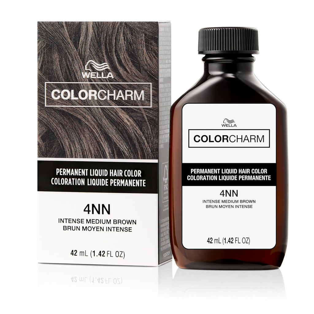 WELLA Color Charm Permanent Liquid Hair Color - Rich Brown for Full Gray Coverage