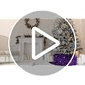 Purple Ruffled Christmas Tree Skirt 45 Inches for Holiday Decor - Variation of Purple-Ruffled / 45 Inches
