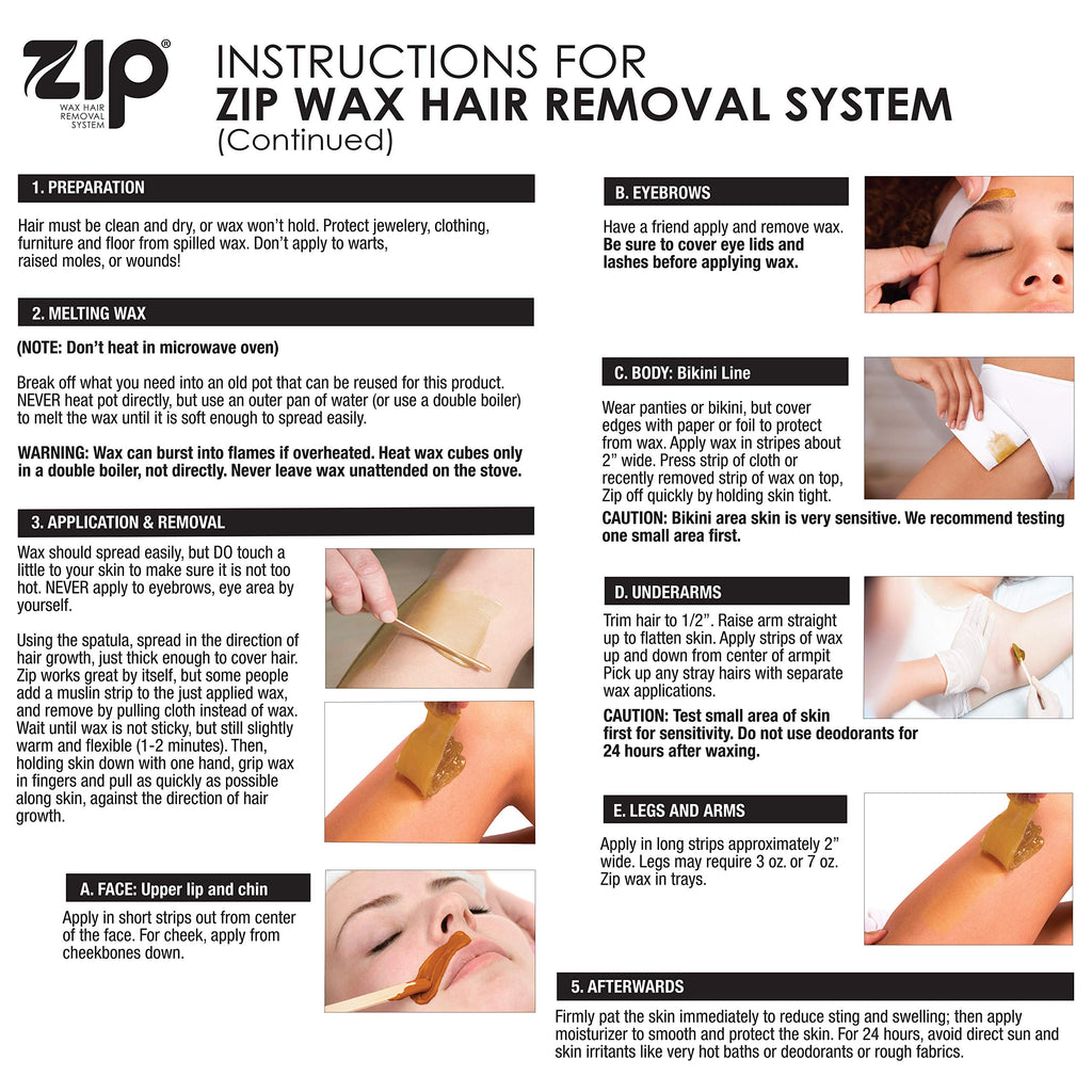 Zip Wax Hair Removal Kit 7oz