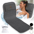 Luxury Bath Pillow for Tub - Thick and Comfortable Bathtub Pillow Support for Head and Neck and Back - Washable Quick-Drying Bath Pillows - Bath Cushion for Home Spa - Fits Any Bathtub - Cold Gray
