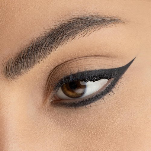 Radiant Professional Black Waterproof Eyeliner Pencil - Long-Lasting Smudge-Proof Formula | Soft Waterline Liner with Smudger Tool - Black (01)