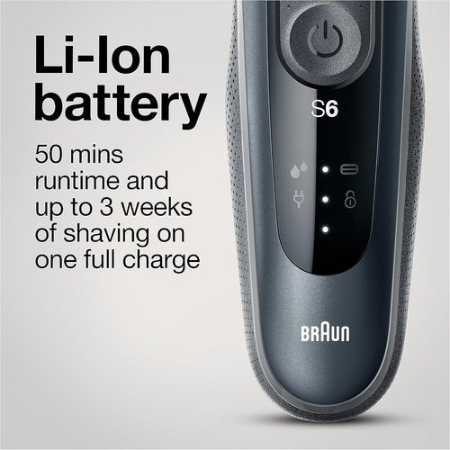 Braun Series 6 6046cs Electric Razor for Men - Wet & Dry Rechargeable Foil Shaver with Travel Case & Trimmer