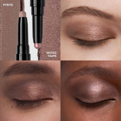 Bobbi Brown Dual-Ended Cream Eyeshadow Stick - 24-Hour Long-Wear Formula | Effortless Application, 0.06 Ounce