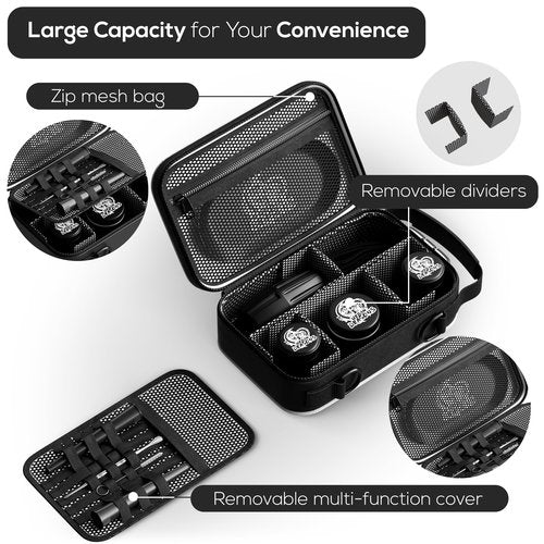 Urban Dragons Premium Carbon Lined Smell Proof Bag with Combination Lock | Multi-Use Organization Bag with Accessories | Storage and Containers kit | Stash box | Birthday Gifts for Men/Women.