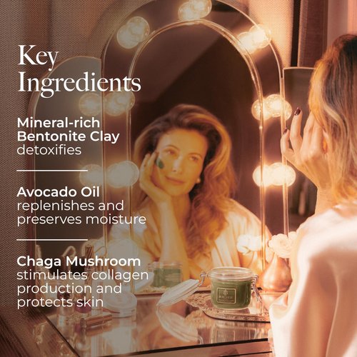 Borghese Advanced Fango Active Mud Mask for Face and Body - Exfoliating to Purifying Face Mask with Bentonite Clay & Hyaluronic Acid For Normal, Combination & Oily Skin, 2.7 Ounce - Tube