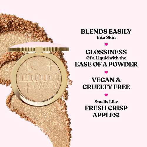 Too Faced Moon Crush Highlighter | Sheer, Powder, Glossy Glow, Highlighter Makeup 0.24 Ounce, Shooting Star