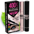 Skiennix 400X Pure Silk Fiber Lash Mascara - Ultra Black Volume & Length, Waterproof & Hypoallergenic