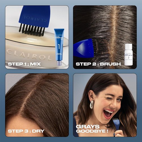 Clairol Root Touch-Up | Nice'n Easy Permanent Hair Dye - 2 Pack of Black Hair Color