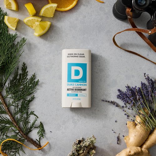 Duke Cannon Air Defense Deodorant - Aluminum-Free, Long-Lasting Citrus & Cedarwood, 3 oz