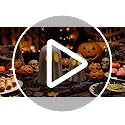 Halloween Ghost Figurines with LED String Lights - 7.87 & 5.91 Inches, Terracotta Decor Set - 2 Pieces - Variation of THIS listing